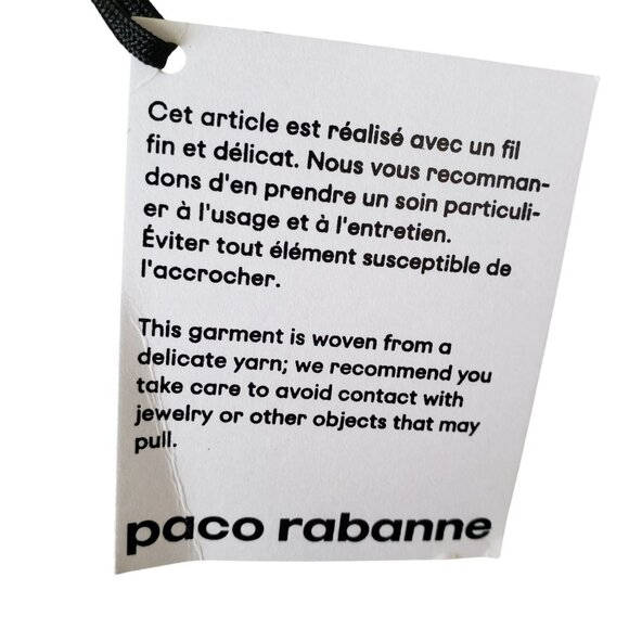 Paco Rabanne Gold Silver Stripe Metallic Knit Maxi Skirt Side Slit Glam Resort - Picture 5 of 14